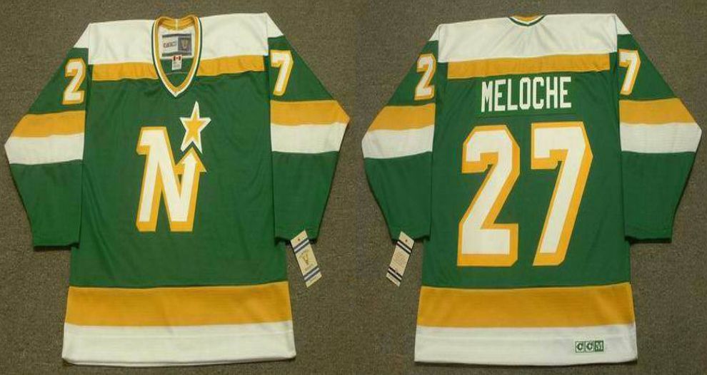 2019 Men Dallas Stars #27 Meloche Green CCM NHL jerseys->dallas stars->NHL Jersey